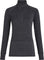 icebreaker Merino 260 ZoneKnit Long Sleeve Half Zip Thermal Top - Women's - Jet Heather