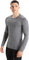 icebreaker Merino 200 Oasis Long Sleeve Crewe Thermal Top - Men's - Gritstone Heather