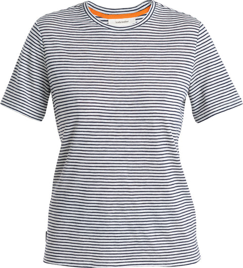icebreaker Merino Linen Stripe Short Sleeve T-Shirt - Women's