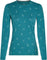 icebreaker Merino 200 Oasis Snow Day Long Sleeve Crewe Thermal Top - Women's - Topaz - Hydro