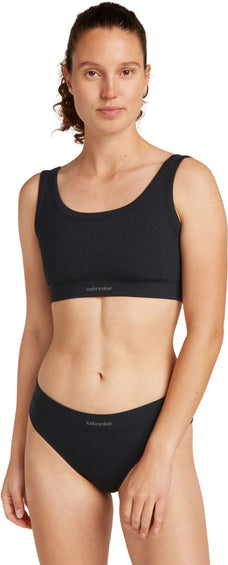 icebreaker Rib Lotus Merino Blend Bra - Women's