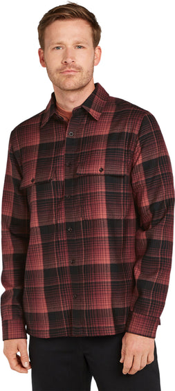icebreaker Dawnder Merino Plaid Long Sleeve Flannel Shirt - Men's 
