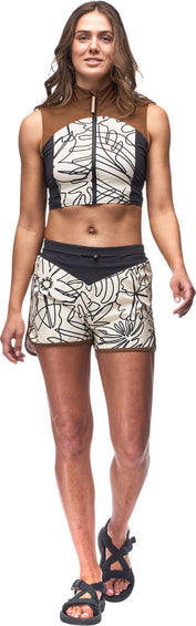 Indyeva Tuffo Full Zip Tank Swim Crop Top - Women's