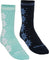 Kari Traa Vinst Wool 2 Pack Socks - Women's - Bright Turquoise - Wave