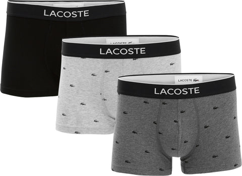 Lacoste 3-Pack Cotton Jersey Trunks 3 in - Men's