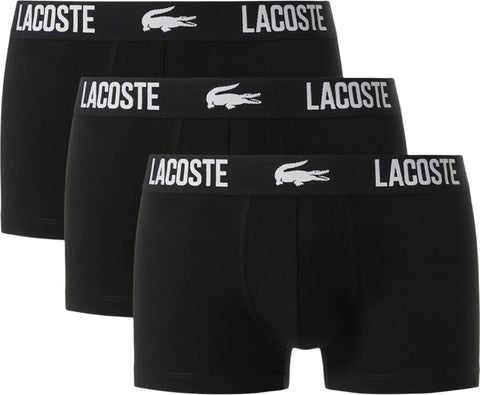 Lacoste Cotton Stretch 3-Pack Trunks - Men's