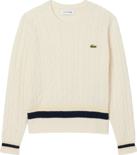Lacoste Cable Knit Wool Sweater - Women's