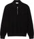 Lacoste Cotton and Wool Blend Half-Zip Polo Collar Sweater - Men's - Black