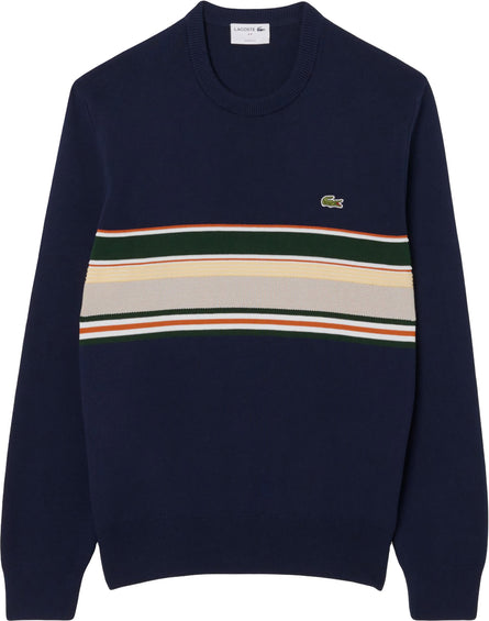 Lacoste French Made Striped Sweater - Men's