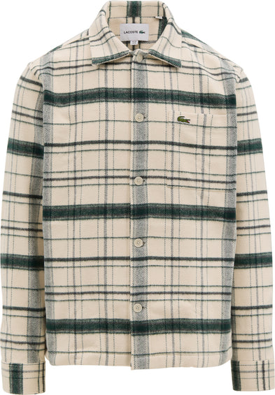 Lacoste Cotton Plaid Overshirt - Men's