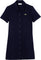 Lacoste Heavy Piqué Buttoned Polo Dress - Women's - Navy Blue