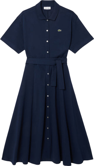 Lacoste Flared Mini-Piqué Polo Dress - Women's