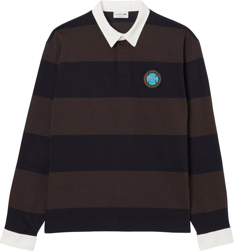 Lacoste Relaxed Fit Striped Rugby Polo - Men's