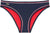 Lacoste Contrast Trim Swim Bottom - Women's - Navy Blue - Light Blue - Red