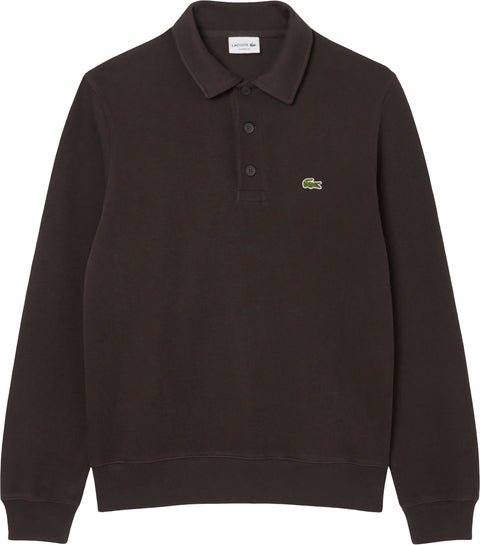 Lacoste Ribbed Cotton Polo Collar Sweatshirt - Men's 