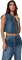 Lola Jeans Gabbie Cropped Denim Vest - Women's - Dim Sky
