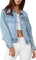Lola Jeans Gabriella Classic Denim Jacket - Women's - Stone Blue Skyline
