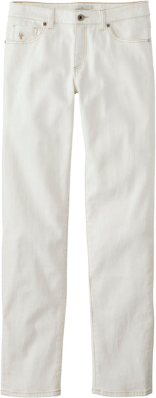 L.L. Bean Signature Denim Low-Rise Straight-Leg Undyed Boyfriend Jeans - Women's