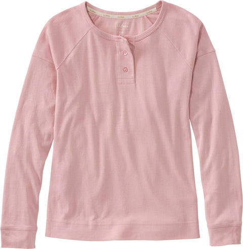 L.L. Bean Restorative Long-Sleeve Henley Top - Women's