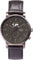 La Maison Inland The August 41mm Watch with Extra 20mm Classic Strap - Unisex - Charcoal - Olive grey - Black Leather