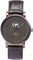 La Maison Inland The June 41mm Watch with Extra 20mm Classic Strap - Unisex - Charcoal - Olive grey - Black Leather