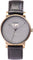 La Maison Inland The June 41mm Watch with Extra 20mm Classic Strap - Unisex - Antique Gold - Grey - Black Leather