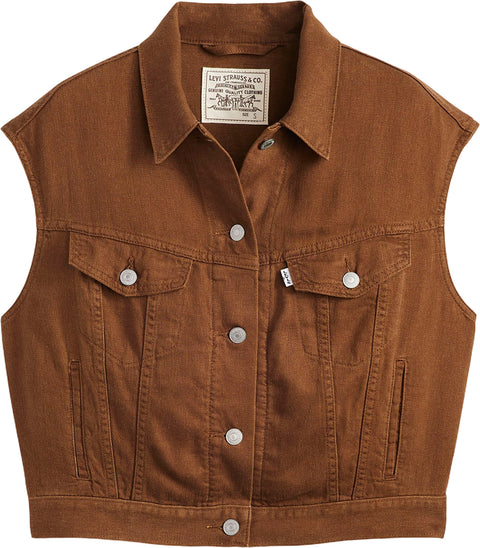Levi's 90s Shrunken Linen Blend Lightweight Vest - Women's