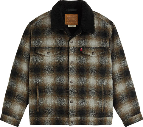 Levi's Relaxed Fit Plaid Trucker Jacket - Men's