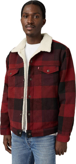Levi's Relaxed Fit Plaid Trucker Jacket - Men's