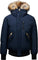 Mackage Dixon 2-in-1 Down Bomber with Hooded Bib and Natural Fur - Men's - Navy
