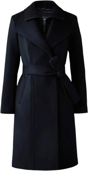 Mackage Norita 2-in-1 Double Face Wool Coat with Sash - Women's
