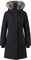 Mackage Shiloh 2-in-1 Fitted Down Coat with Removable Bib and Silver Fox Fur - Women's - Black
