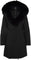 Mackage Trish-BX Powder Touch Down Coat with Fox Fur Collar - Women's - Black