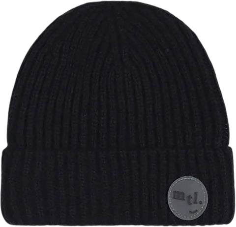 Miles The Label Black Ribbed Winter Beanie - Youth