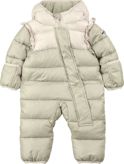 Miles The Label Colorblock One-Piece Puffer Snowsuit - Baby Girl