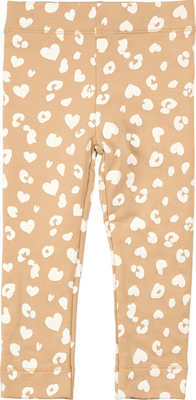 Miles The Label Cheetah Print On Candied Ginger Legging - Little Girl