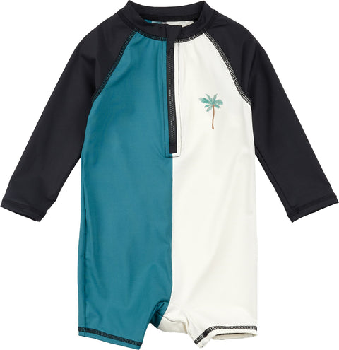 Miles The Label Long Sleeve One Piece Swimsuit - Boys