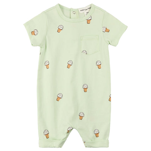 Miles The Label Printed Romper - Boys