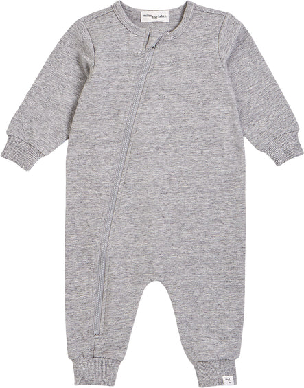 Miles The Label Miles Basics Heather Grey Playsuit - Baby 