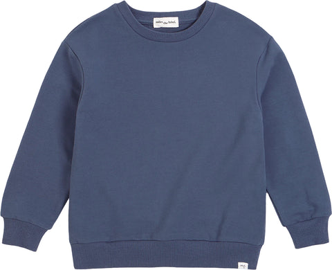 Miles The Label Miles Basics Vintage Blue Sweatshirt - Kids