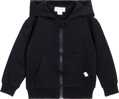 Miles The Label Long Sleeve Knit Zip Hoodie - Kids