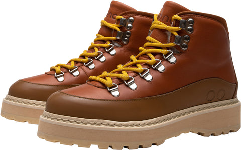 Mono Hiking Core Cap Grained Cow Leather Lined Hiking Boots - Men's