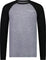 Mons Royale Icon Merino Air-Con Raglan Sleeve T-Shirt - Men's - Grey Heather - Black