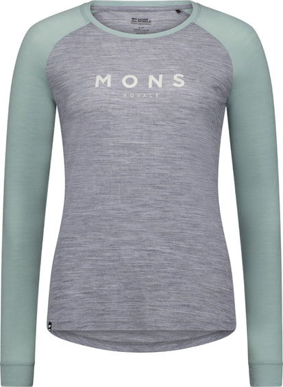 Mons Royale Icon Raglan Long Sleeve T-shirt - Women's