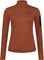 Mons Royale Diversion Merino Mock Neck Long Sleeve Shirt - Women's - Sienna