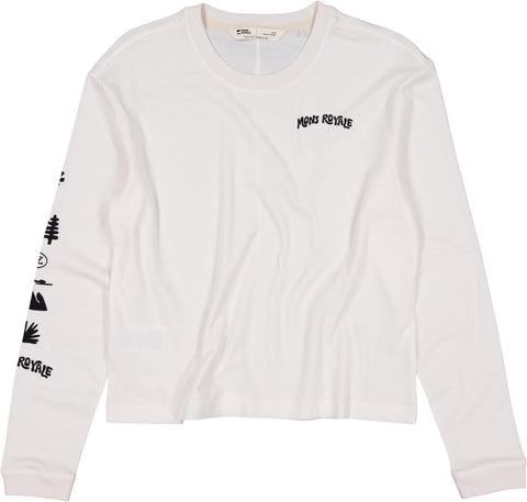 Mons Royale Yonder Merino Organic Cotton Long Sleeve T-Shirt - Women's