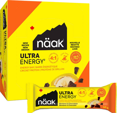Naak Banana & Chocolate Energy Bars 50g x 12