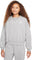 Nike Sportswear Club Fleece Boxy Crew Neck Sweatshirt - Girls - Dark Grey Heather - White