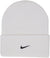 Nike Peak Swoosh Beanie - Men's - White - Black