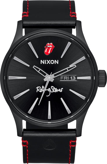 Nixon Rolling Stones Sentry Leather Watch - Men's